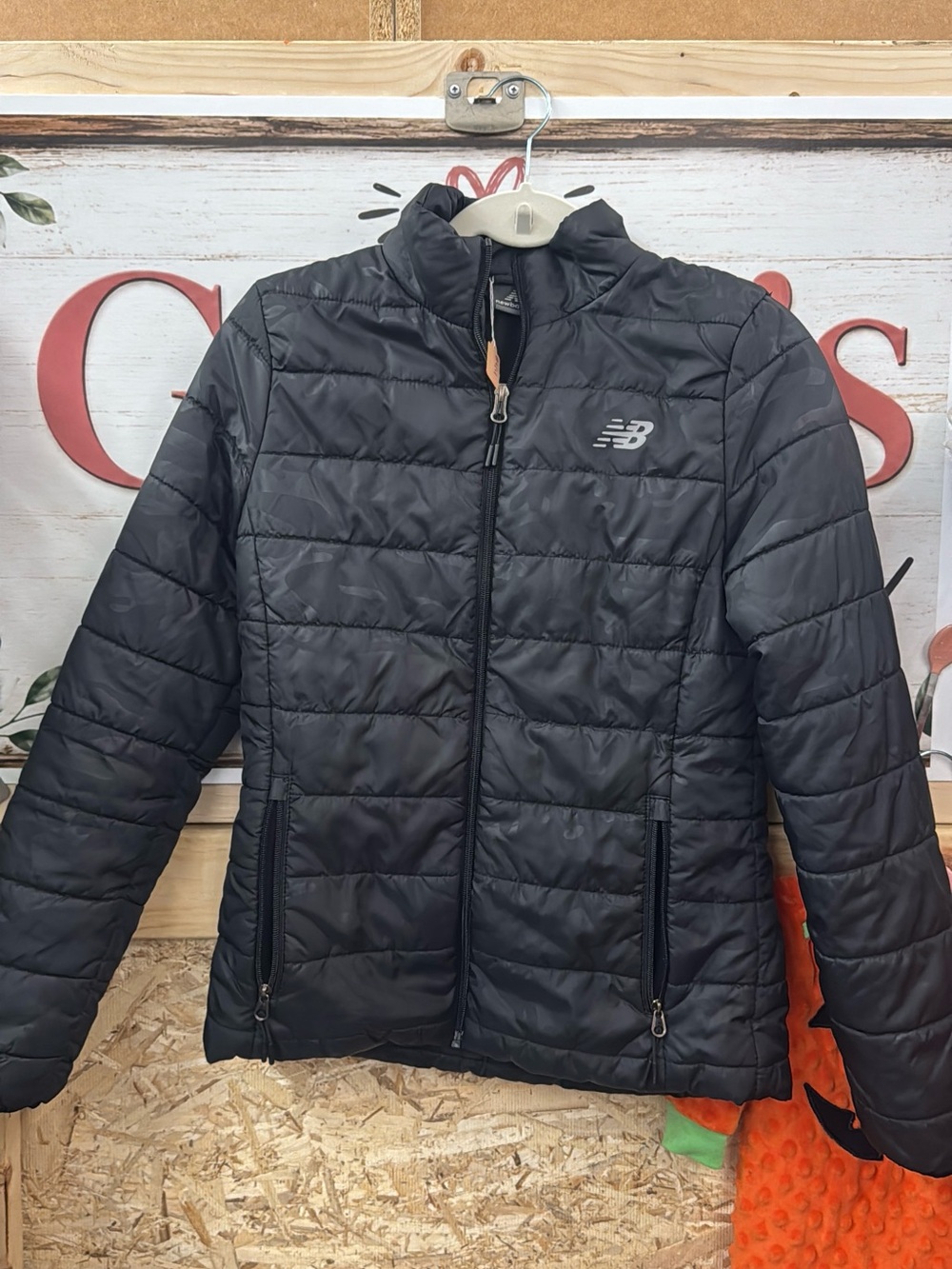 New Balance Black Quilted Lightweight Puffer Jacket